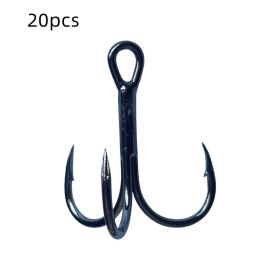 Three Anchor Hook Road Subbait (Option: Black nickel-No.4-20PCS)