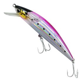 Japanese Submicro Submerged Mino 12cm Laser Biomimetic Fish Bait (Color: White)