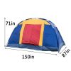 Bosonshop Outdoor 8 Person Camping Tent Easy Set Up Party Large Tent for Traveling Hiking With Portable Bag;  Blue