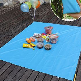 Ultra Light Portable Pocket Picnic Waterproof Beach Mat (Option: Sky Blue-70x110cm)